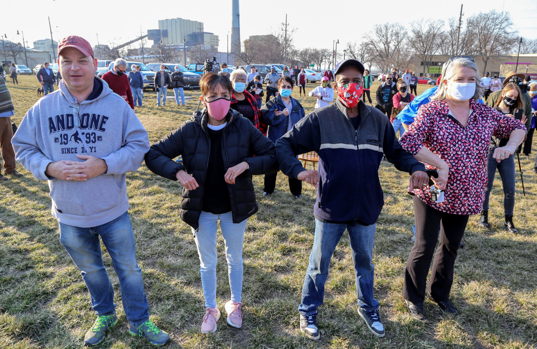 Protest, Michigan City mayor